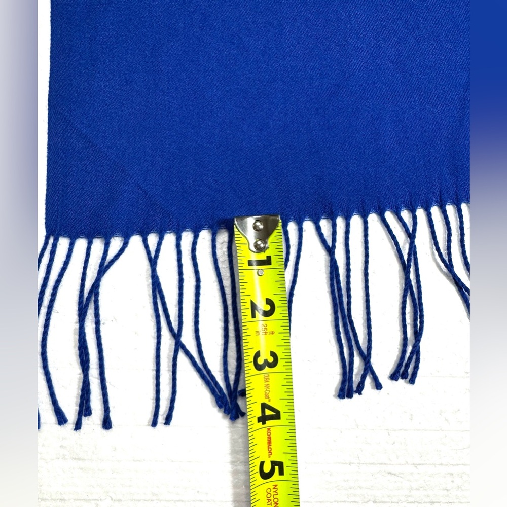 Classic Wrap Shawl Scarf Pashmina Blue Soft - Picture 6 of 8